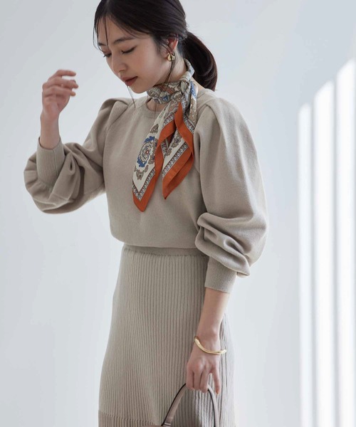 【WEB限定】【SET】前後2WAYニットプルオーバー＆マーメイドスカートセット