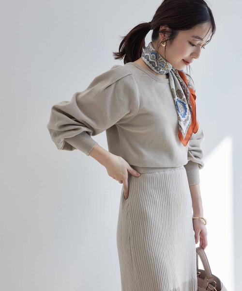 【WEB限定】【SET】前後2WAYニットプルオーバー＆マーメイドスカートセット