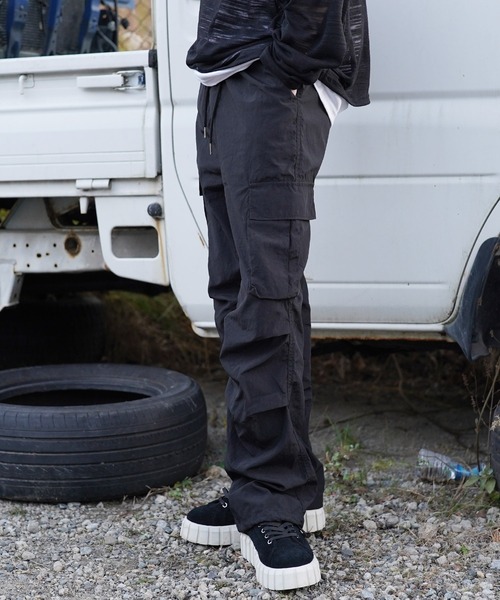 G.O.C（ジーオーシー）の「2WAY タック デザイン カーゴパンツ（カーゴパンツ・メンズ・ブラック/グレー/カーキ・MEDIUM/LARGE）」の16枚目の写真