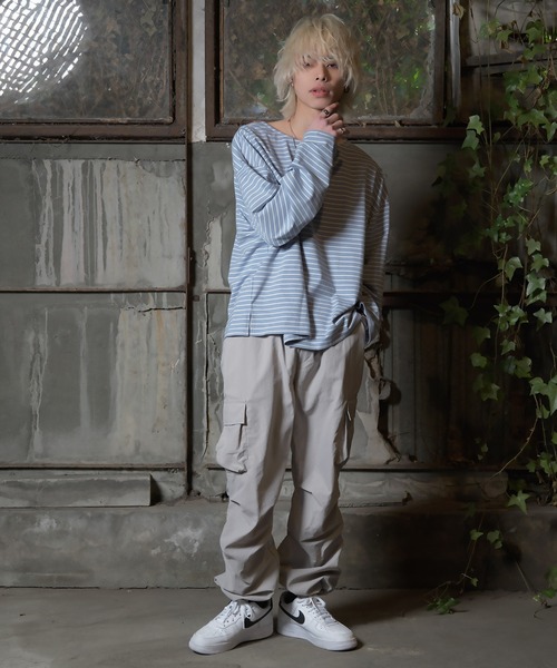 G.O.C（ジーオーシー）の「2WAY タック デザイン カーゴパンツ（カーゴパンツ・メンズ・ブラック/グレー/カーキ・MEDIUM/LARGE）」の6枚目の写真