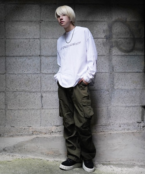 G.O.C（ジーオーシー）の「2WAY タック デザイン カーゴパンツ（カーゴパンツ・メンズ・ブラック/グレー/カーキ・MEDIUM/LARGE）」の15枚目の写真