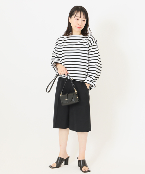 journal standard L'essage(ジャーナルスタンダードレサージュ)の「ミストトロショートパンツ◆(その他パンツ・レディース・ブラック/チャコールグレー・38/36)」の4枚目の写真
