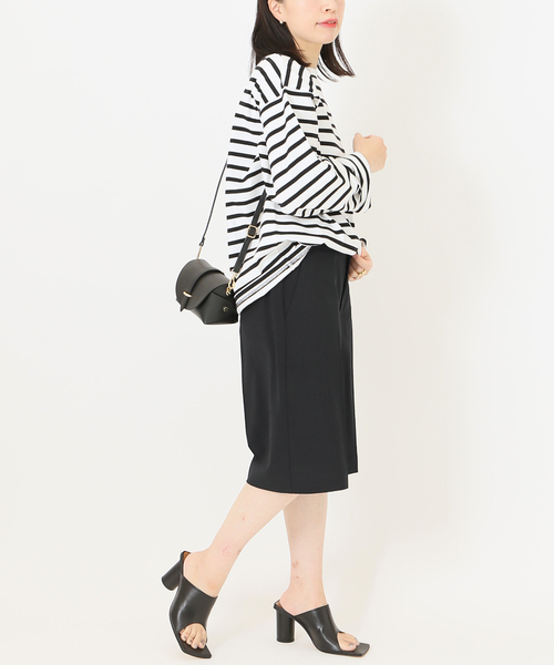 journal standard L'essage(ジャーナルスタンダードレサージュ)の「ミストトロショートパンツ◆(その他パンツ・レディース・ブラック/チャコールグレー・38/36)」の7枚目の写真