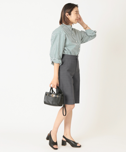 journal standard L'essage(ジャーナルスタンダードレサージュ)の「ミストトロショートパンツ◆(その他パンツ・レディース・ブラック/チャコールグレー・38/36)」の12枚目の写真
