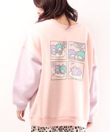 sanrio/サンリオ 裏起毛オーバーサイズ２WAYスウェットトレーナー