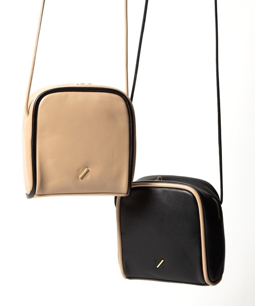 R/b nestle to BEAURE（アールビー）の「Rb カウレザー ２tone Square Shoulder（ショルダーバッグ・レディース・ブラウン/ベージュ/アイボリー/ブラック・FREE）」の16枚目の写真