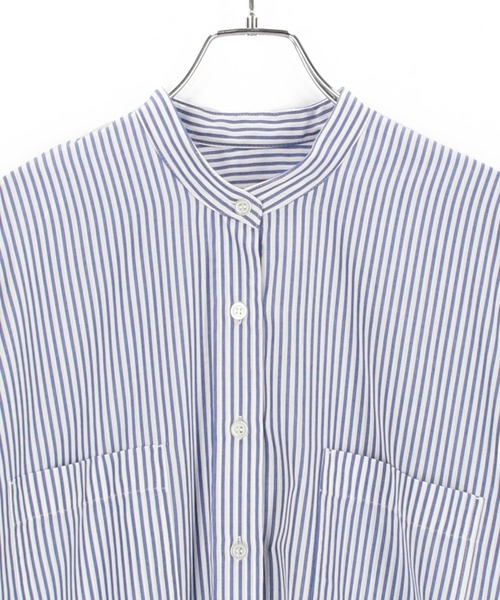 ADAM ET ROPE'(アダムエロペ)の「<追加>【アウトレット店舗・WEB限定】TCブロードバンドカラーシャツ(シャツ/ブラウス・レディース・ホワイト/ブルー/グリーン/ネイビー・FREE)」の11枚目の写真