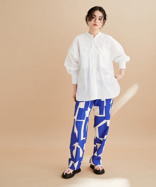 ADAM ET ROPE'(アダムエロペ)の「<追加>【アウトレット店舗・WEB限定】TCブロードバンドカラーシャツ(シャツ/ブラウス・レディース・ホワイト/ブルー/グリーン/ネイビー・FREE)」の20枚目の写真