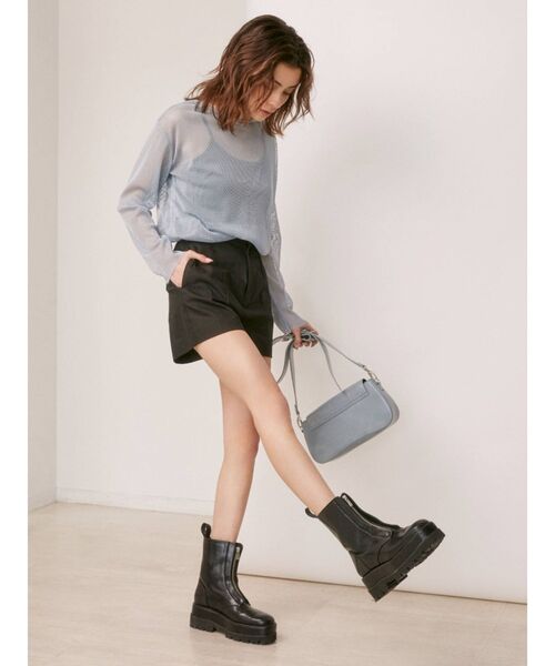 EVRIS（エヴリス）の「ベーシックピンタックショートパンツ（その他パンツ・レディース・ブラック/その他1・SMALL/MEDIUM）」の5枚目の写真