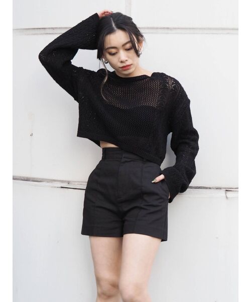 EVRIS（エヴリス）の「ベーシックピンタックショートパンツ（その他パンツ・レディース・ブラック/その他1・SMALL/MEDIUM）」の8枚目の写真