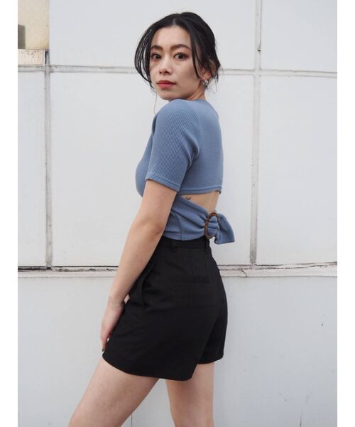 EVRIS（エヴリス）の「ベーシックピンタックショートパンツ（その他パンツ・レディース・ブラック/その他1・SMALL/MEDIUM）」の9枚目の写真