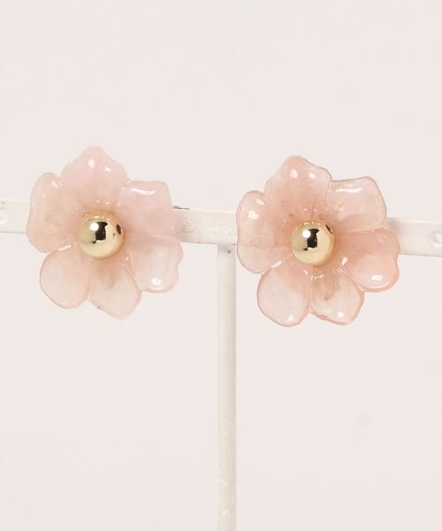 flower（フラワー）の「ピュアブルームイヤリング（イヤリング・レディース・アイボリー/ピンク・FREE）」の15枚目の写真