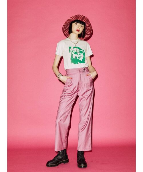 jouetie（ジュエティ）の「グランジプリントフィット Tシャツ（Tシャツ/カットソー・レディース・ブラック/ブルー/アイボリー・MEDIUM）」の7枚目の写真