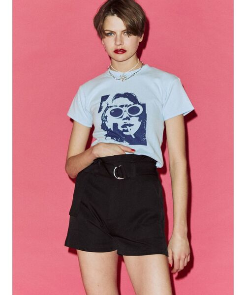 jouetie（ジュエティ）の「グランジプリントフィット Tシャツ（Tシャツ/カットソー・レディース・ブラック/ブルー/アイボリー・MEDIUM）」の14枚目の写真