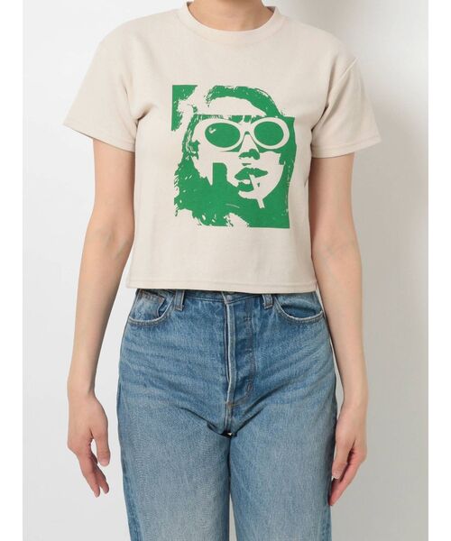 jouetie（ジュエティ）の「グランジプリントフィット Tシャツ（Tシャツ/カットソー・レディース・ブラック/ブルー/アイボリー・MEDIUM）」の22枚目の写真