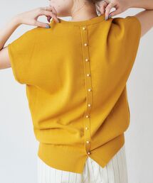 le.coeur blanc | バックパール付きニットプルオーバー(ニット/セーター)