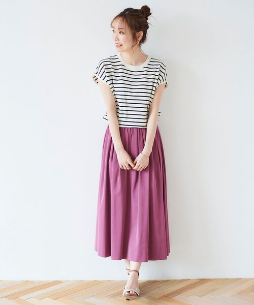 le.coeur blanc（ルクールブラン）の「バックパール付きニットプルオーバー（ニット/セーター・レディース・オフホワイト/ホワイト系その他/マスタード/ブラック系その他・38）」の14枚目の写真