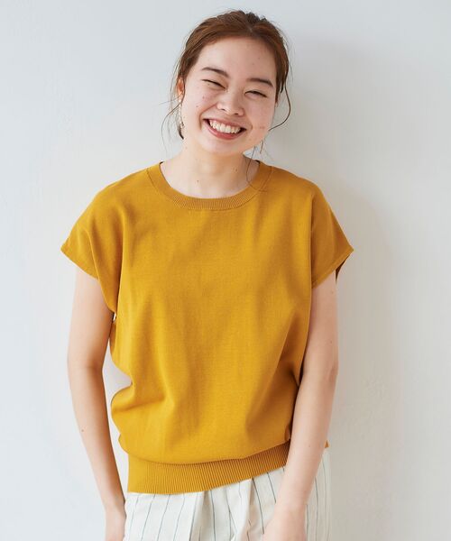 le.coeur blanc（ルクールブラン）の「バックパール付きニットプルオーバー（ニット/セーター・レディース・オフホワイト/ホワイト系その他/マスタード/ブラック系その他・38）」の11枚目の写真