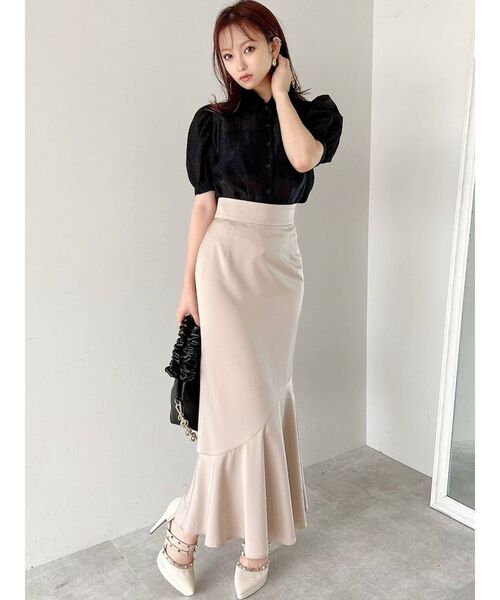 RESEXXY（リゼクシー）の「アシンメトリーマーメイドスカート（スカート・レディース・その他1/ピンク/ベージュ・FREE）」の4枚目の写真