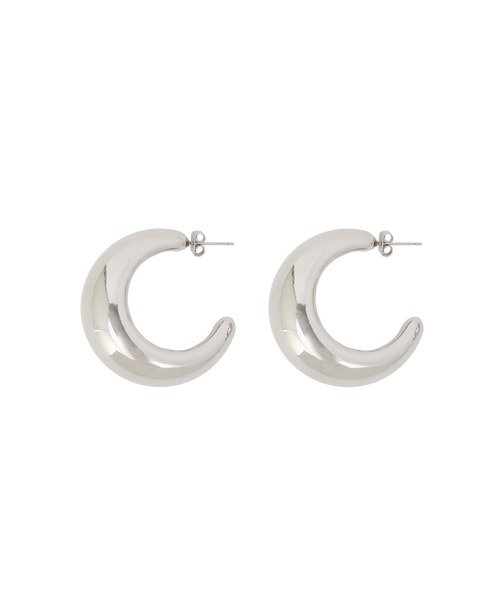 MIELI INVARIANT（ミエリインヴァリアント）の「Round Wide Form Pierce（ピアス（両耳用）・レディース・シルバー/ゴールド・FREE）」の4枚目の写真