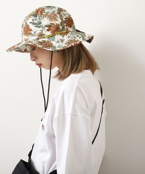 ZIP FIVE(ジップファイブ)の「【loot box】 転写プリント撥水アウトドアフェスハット/サファリハット(ハット・レディース・マスタード/ホワイト系/ホワイト系1/ブラック系/ブラック系1/ブラック系2/グレー系/ベージュ系/ネイビー系/ネイビー系2/ネイビー系3/イエロー系/イエロー系1/ピンク系/レッド系/ワイン系/オレンジ系/オレンジ系1/ネイビー系1・FREE)」の8枚目の写真