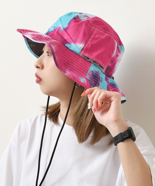 ZIP FIVE(ジップファイブ)の「【loot box】 転写プリント撥水アウトドアフェスハット/サファリハット(ハット・レディース・マスタード/ホワイト系/ホワイト系1/ブラック系/ブラック系1/ブラック系2/グレー系/ベージュ系/ネイビー系/ネイビー系2/ネイビー系3/イエロー系/イエロー系1/ピンク系/レッド系/ワイン系/オレンジ系/オレンジ系1/ネイビー系1・FREE)」の15枚目の写真