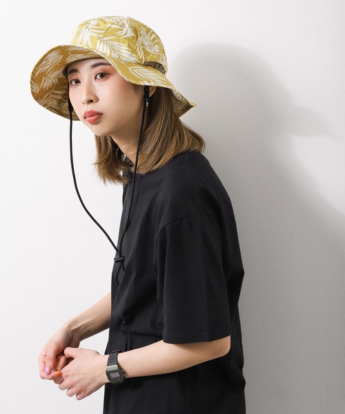 ZIP FIVE(ジップファイブ)の「【loot box】 転写プリント撥水アウトドアフェスハット/サファリハット(ハット・レディース・マスタード/ホワイト系/ホワイト系1/ブラック系/ブラック系1/ブラック系2/グレー系/ベージュ系/ネイビー系/ネイビー系2/ネイビー系3/イエロー系/イエロー系1/ピンク系/レッド系/ワイン系/オレンジ系/オレンジ系1/ネイビー系1・FREE)」の12枚目の写真