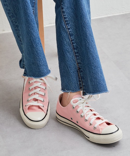 CONVERSE(コンバース)の「オールスター US カラーズ OX(スニーカー・レディース・ピンク/グリーン・23.5cm/24.5cm)」の2枚目の写真