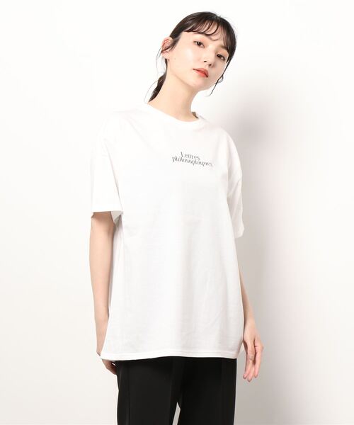 FRAY I.D - FRAY I.D♡グラフィックプリントTシャツ FRAY I.D グラフィックプリントT ベージュ -アウトレット通販