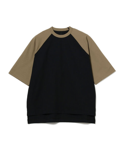 BEAMS LIGHTS（ビームスライツ）の「BEAMS LIGHTS / ハイパーヘリックス ベースボール Tシャツ（Tシャツ/カットソー・メンズ・ブラック/カーキ・SMALL/MEDIUM/LARGE）」の3枚目の写真