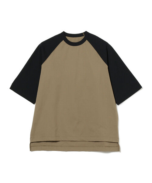 BEAMS LIGHTS（ビームスライツ）の「BEAMS LIGHTS / ハイパーヘリックス ベースボール Tシャツ（Tシャツ/カットソー・メンズ・ブラック/カーキ・SMALL/MEDIUM/LARGE）」の6枚目の写真