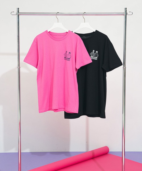 bohmal(ボマール)の「【@kanakoillustrator×bohmalコラボ】プリントTシャツ(Tシャツ/カットソー・レディース・ホワイト/ネイビー/ピンク/ホワイト系/ブラック系/ピンク系・MEDIUM/X-LARGE)」の7枚目の写真