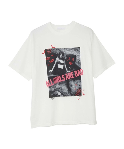 HYSTERIC GLAMOUR(ヒステリックグラマー)の「NIAGARA/AGAB Tシャツ(Tシャツ/カットソー・メンズ・ホワイト/ブラック・SMALL/MEDIUM/LARGE/X-LARGE)」の2枚目の写真