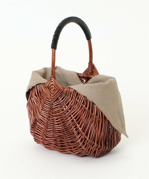 notch.（ノッチ）の「One Handle Basket S（かごバッグ・レディース・ブラウン・ONESIZE）」の10枚目の写真