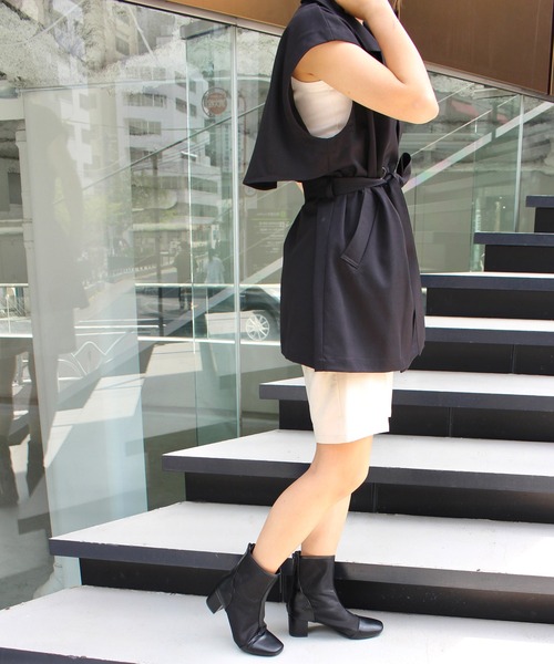 MLI'A（エムリア）の「ノースリミドルトレンチジレ（トレンチコート・レディース・ベージュ/ブラック/アイボリー・M）」の20枚目の写真