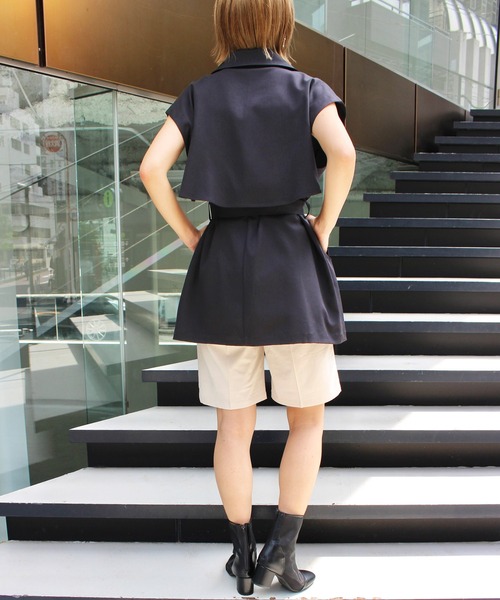 MLI'A（エムリア）の「ノースリミドルトレンチジレ（トレンチコート・レディース・ベージュ/ブラック/アイボリー・M）」の22枚目の写真