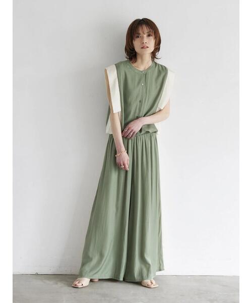 rem closet（レムクローゼット）の「バイカラー2wayスカンツ（その他パンツ・レディース・ミント・FREE）」の16枚目の写真