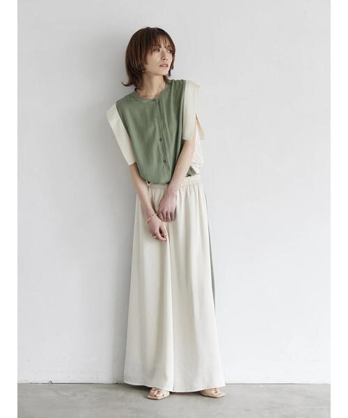 rem closet（レムクローゼット）の「バイカラー2wayスカンツ（その他パンツ・レディース・ミント・FREE）」の14枚目の写真