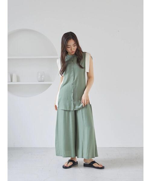 rem closet（レムクローゼット）の「バイカラー2wayスカンツ（その他パンツ・レディース・ミント・FREE）」の18枚目の写真