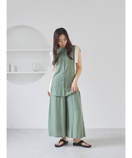 rem closet（レムクローゼット）の「バイカラー2wayスカンツ（その他パンツ・レディース・ミント・FREE）」の20枚目の写真