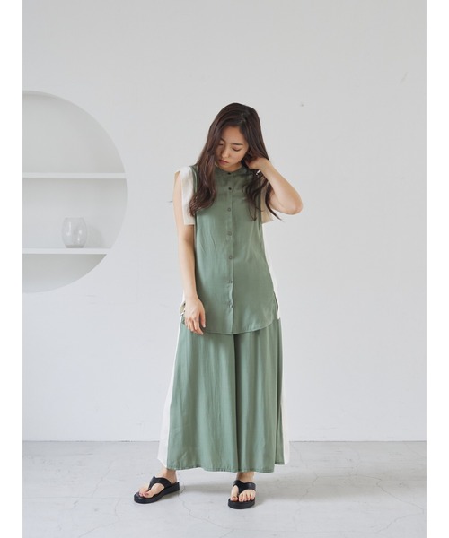 rem closet（レムクローゼット）の「バイカラー2wayスカンツ（その他パンツ・レディース・ミント・FREE）」の21枚目の写真