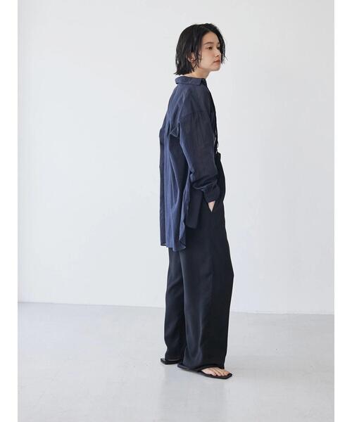 AMERICAN HOLIC（アメリカンホリック）の「インドコットンボイルシャツ（シャツ/ブラウス・レディース・ストライプ/ライトイエロー/ブラウン/オフホワイト/その他5/ネイビー・M/L）」の12枚目の写真