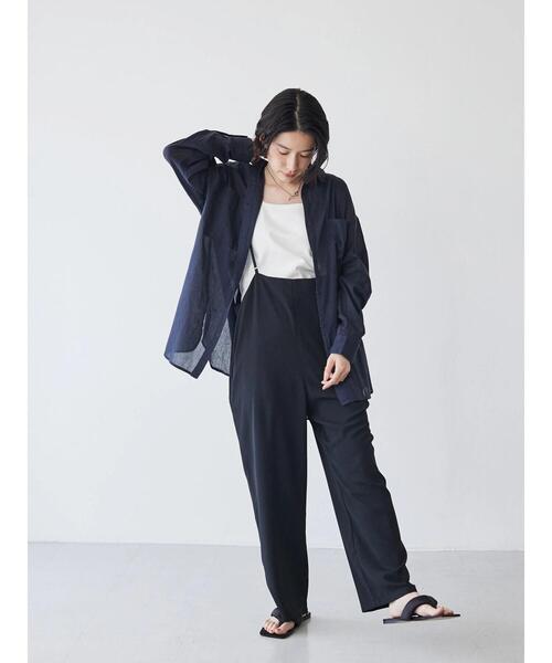 AMERICAN HOLIC（アメリカンホリック）の「インドコットンボイルシャツ（シャツ/ブラウス・レディース・ストライプ/ライトイエロー/ブラウン/オフホワイト/その他5/ネイビー・M/L）」の13枚目の写真