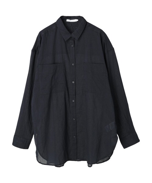 AMERICAN HOLIC（アメリカンホリック）の「インドコットンボイルシャツ（シャツ/ブラウス・レディース・ストライプ/ライトイエロー/ブラウン/オフホワイト/その他5/ネイビー・M/L）」の8枚目の写真