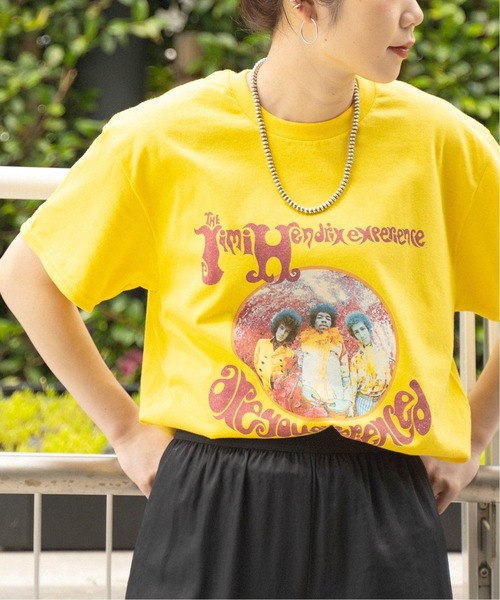 JOINT WORKS(ジョイントワークス)の「【BLUESCENTRIC/ブルースセントリック】JIMI HENDRIX ARE YOU EXPERI(Tシャツ/カットソー・レディース・ブラック/イエロー・MEDIUM)」の1枚目の写真