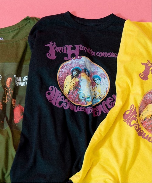 JOINT WORKS(ジョイントワークス)の「【BLUESCENTRIC/ブルースセントリック】JIMI HENDRIX ARE YOU EXPERI(Tシャツ/カットソー・レディース・ブラック/イエロー・MEDIUM)」の2枚目の写真