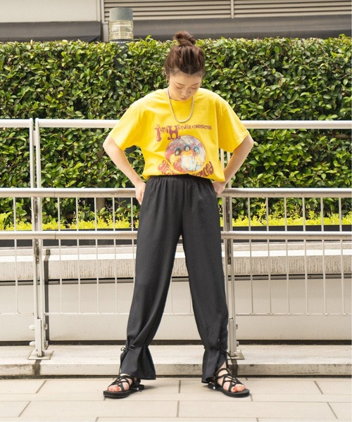 JOINT WORKS(ジョイントワークス)の「【BLUESCENTRIC/ブルースセントリック】JIMI HENDRIX ARE YOU EXPERI(Tシャツ/カットソー・レディース・ブラック/イエロー・MEDIUM)」の3枚目の写真