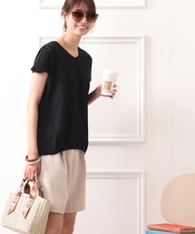 DRESKIP | フロント刺繍レースプルオーバー(Tシャツ/カットソー)