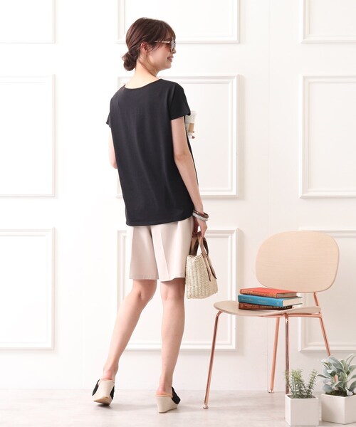 DRESKIP（ドレスキップ）の「◆フロント刺繍レースプルオーバー（Tシャツ/カットソー・レディース・ライトブルー/ブラック/オフホワイト/ライトオレンジ系・02/03/04）」の16枚目の写真