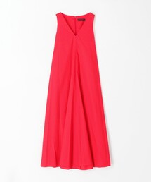 caban | コットンタイプライター Vネックフレアワンピース(ワンピース)